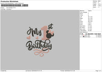 Birthday 0103 Embroidery File 6 sizes