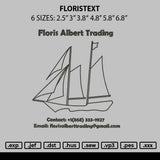 Floristext Embroidery File 6 sizes