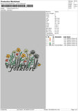 Flowers 0412 Embroidery File 6 sizes