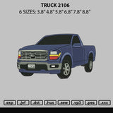 Truck 2106 Embroidery File 6 sizes