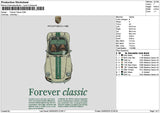 Forevertext Car Embroidery File 6 sizes