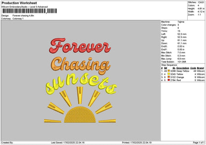 Forevertext 1702 Embroidery File 6 sizes