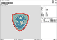 Fort Embroidery File 6 sizes