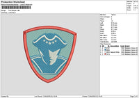 Fort Embroidery File 6 sizes