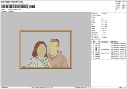 Photoflat 0809 Embroidery File 6 sizes
