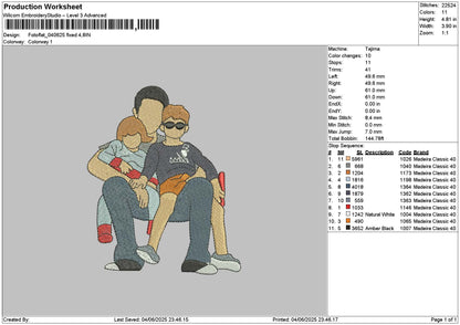 Photoflat 0406 Embroidery File 6 sizes