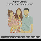 Photoflat 1705 Embroidery File 6 sizes