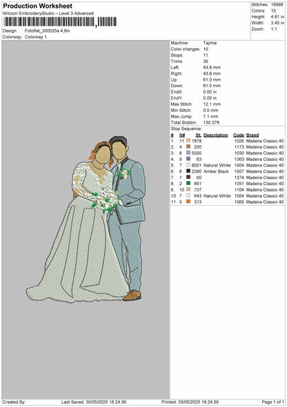 Photoflat 300525A Embroidery Machine File