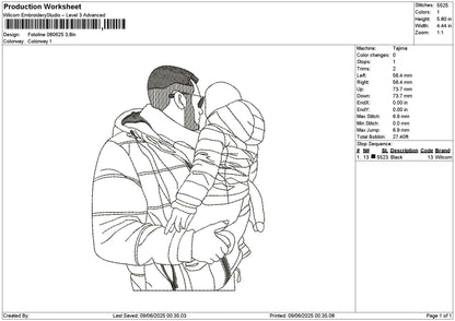 Photoline 0806 Embroidery File 6 sizes