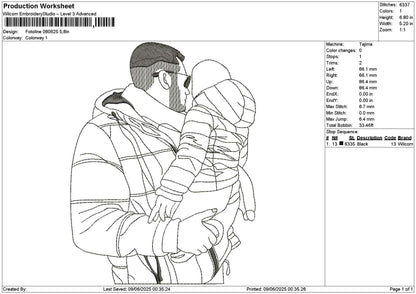 Photoline 0806 Embroidery File 6 sizes