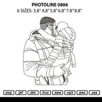 Photoline 0806 Embroidery File 6 sizes