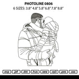 Photoline 0806 Embroidery File 6 sizes