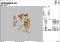 Fred1402 Embroidery File 6 sizes