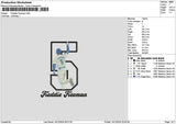 Freddie Embroidery File 6 sizes