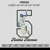 Freddie Embroidery File 6 sizes