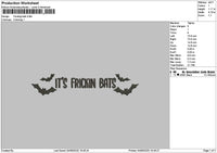 Frickintext Embroidery File 6 sizes