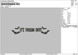 Frickintext Embroidery File 6 sizes