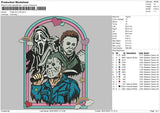 Friday The 13th Embroidery File 4 sizes