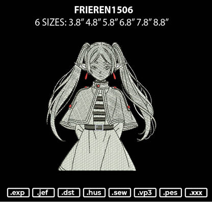 Frieren1506 Embroidery File 6 sizes