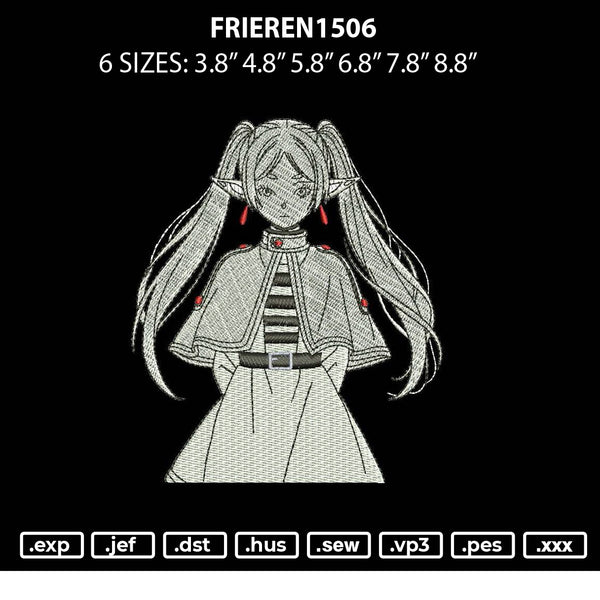 Frieren1506 Embroidery File 6 sizes