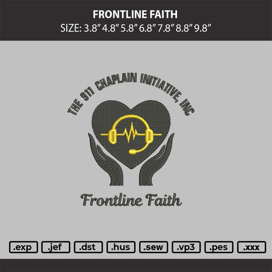 frontline faith Embroidery Machine Design File