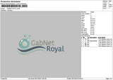 Royaltext 0612 Embroidery File 6 sizes
