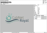 Royaltext 0612 Embroidery File 6 sizes