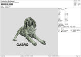 Gabro Embroidery File 6 sizes