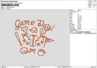 Gametext 018 Embroidery File 6 sizes