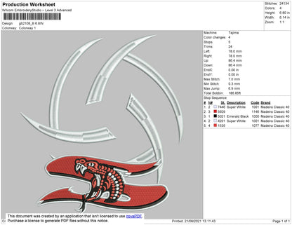 GB2108 Embroidery File 4 size