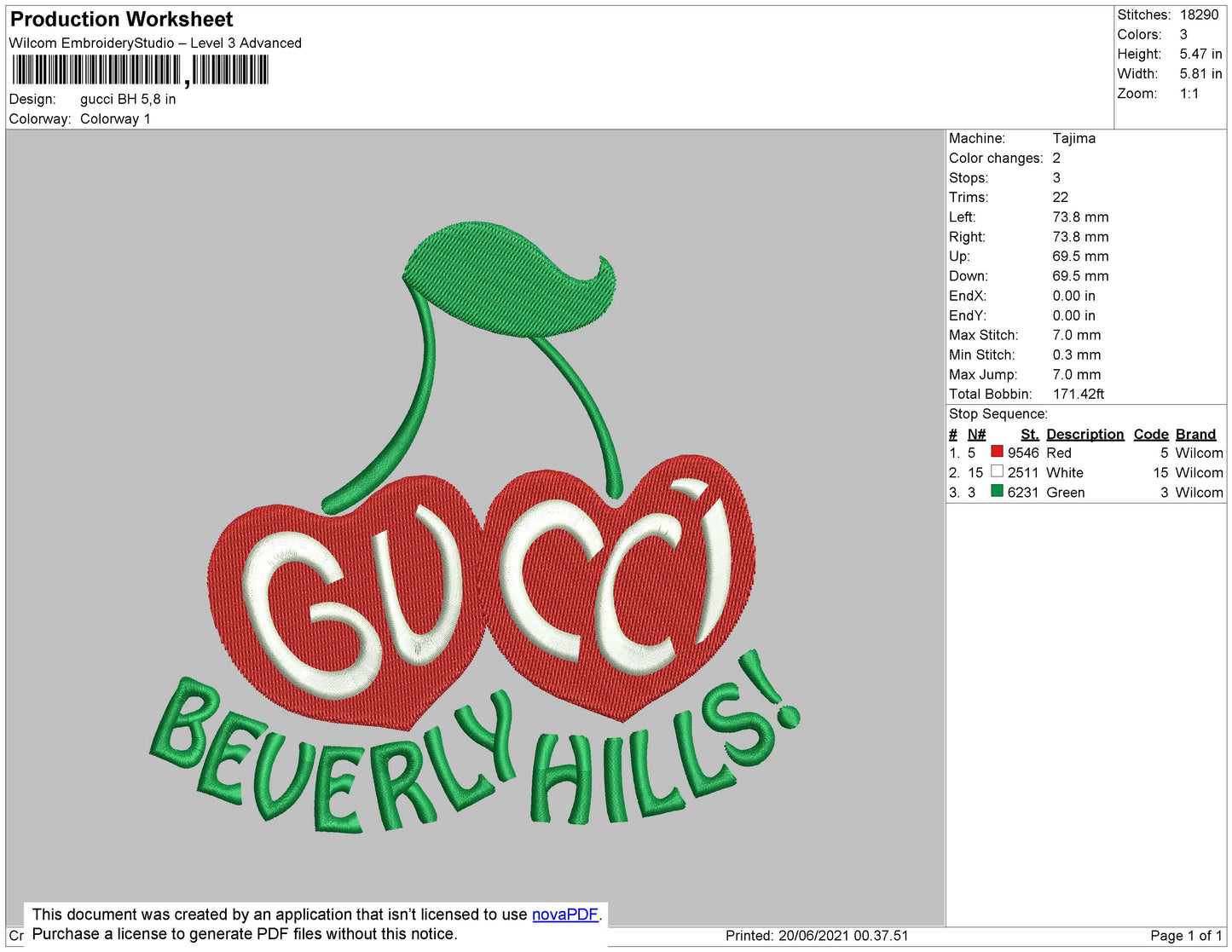 Gucc1 BH Embroidery File 4 size