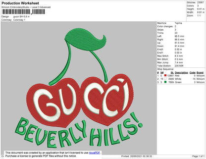 Gucc1 BH Embroidery File 4 size