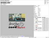 Juice Wrld Gbye Embroidery File 4 size