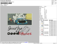 Juice Wrld Gbye Embroidery File 4 size