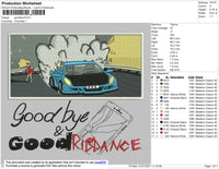 Juice Wrld Gbye Embroidery File 4 size