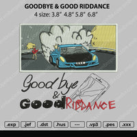 Juice Wrld Gbye Embroidery File 4 size