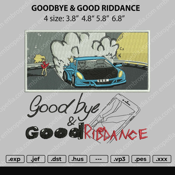 Juice Wrld Gbye Embroidery File 4 size