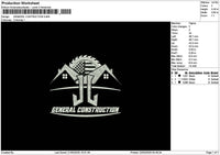 Generaltext 01 Embroidery File 6 sizes
