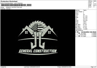 Generaltext 01 Embroidery File 6 sizes