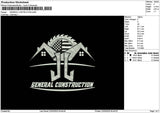 Generaltext 01 Embroidery File 6 sizes