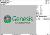 Genesistext Embroidery File 6 sizes