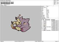 Gengar0909 Embroidery File 6 sizes