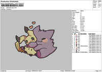 Gengar0909 Embroidery File 6 sizes