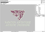 Gg Text Embroidery File 6 sizes