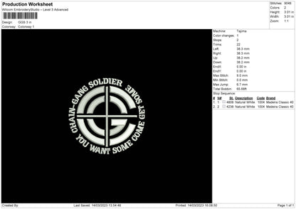 Ggs Embroidery File 6 sizes