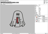 Ghost Zero App Embroidery File 6 sizes