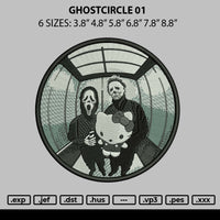 Ghostcircle 01 Embroidery File 6 sizes