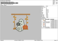 Ghost Camera 01 Embroidery File 6 sizes