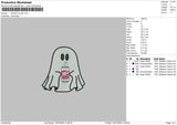 Ghost Diet Embroidery File 6 sizes