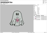 Ghost Diet Embroidery File 6 sizes